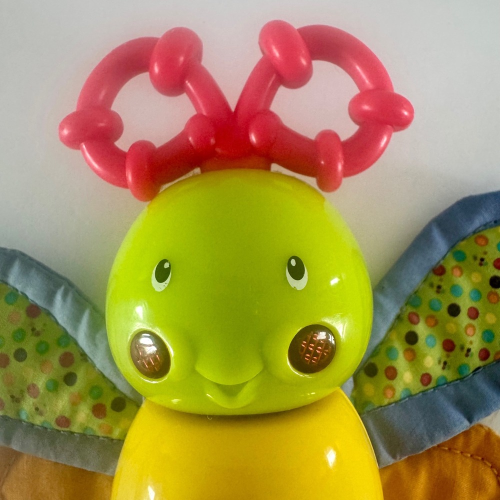 Bright Starts Twisty Bug Dragonfly Butterfly Light Up Music Baby Rattle WORKS - Picture 5 of 16
